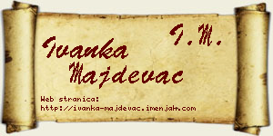 Ivanka Majdevac vizit kartica